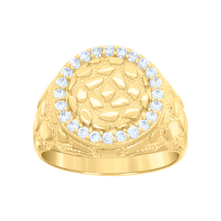 10Kt Gold Cz Ring