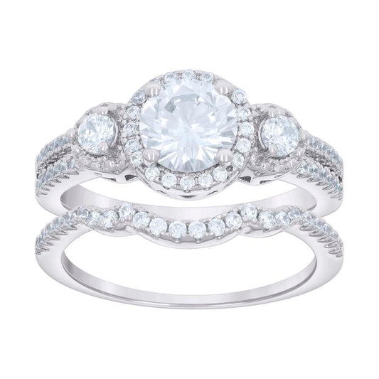 925 Sterling Silver Cz Ring S6-S10