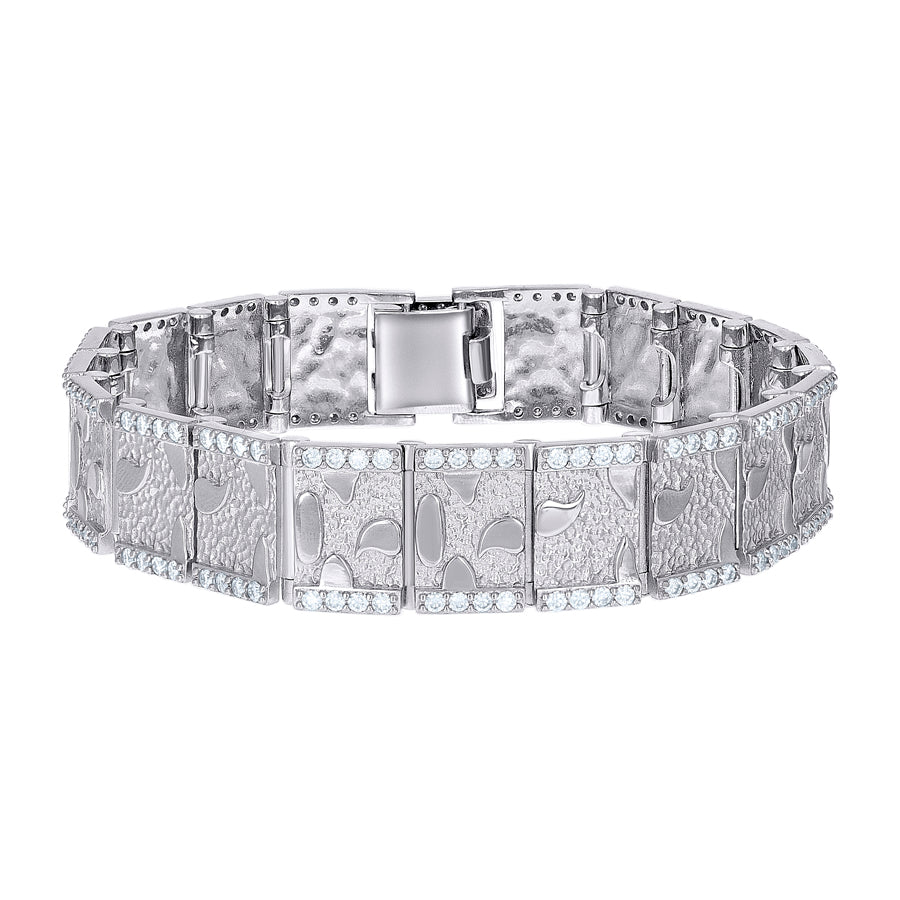 925 Sterling Silver Moissanite Bracelet 16mm