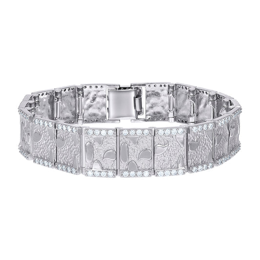 925 Sterling Silver Moissanite Bracelet 16mm