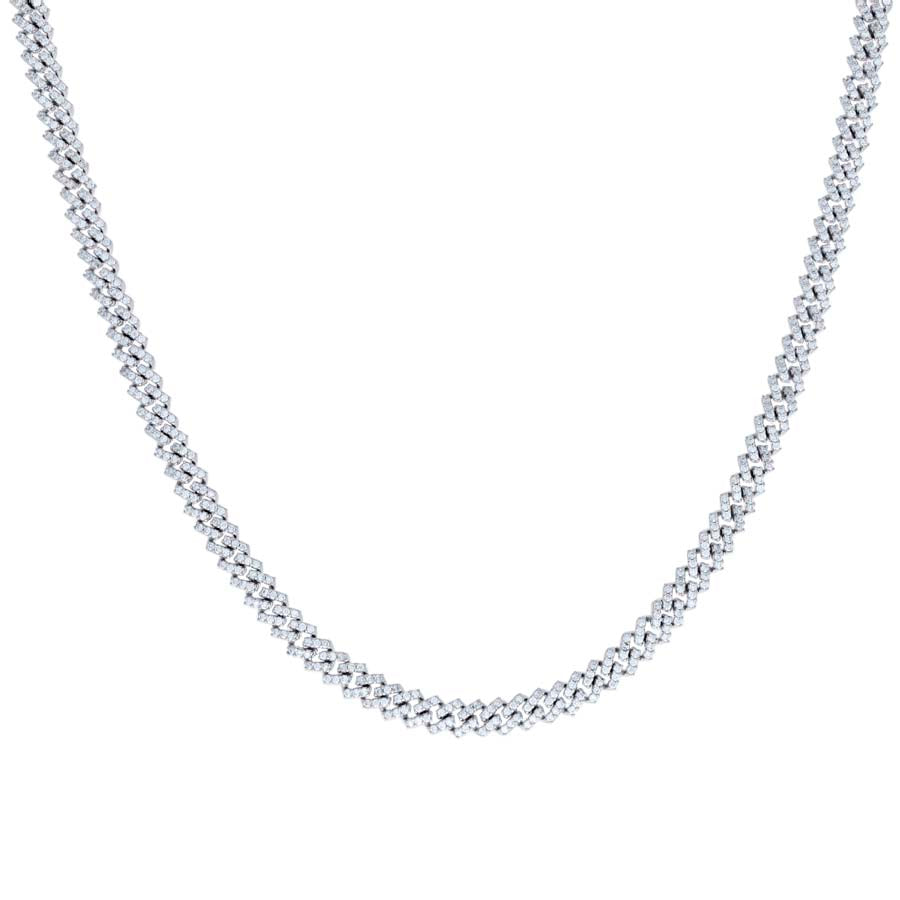 925 Sterling Silver  Moissanite Necklace 5mm