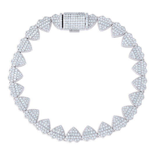 925 Sterling Silver R:2.60Ctw, B:1.91Ctw Moissanit