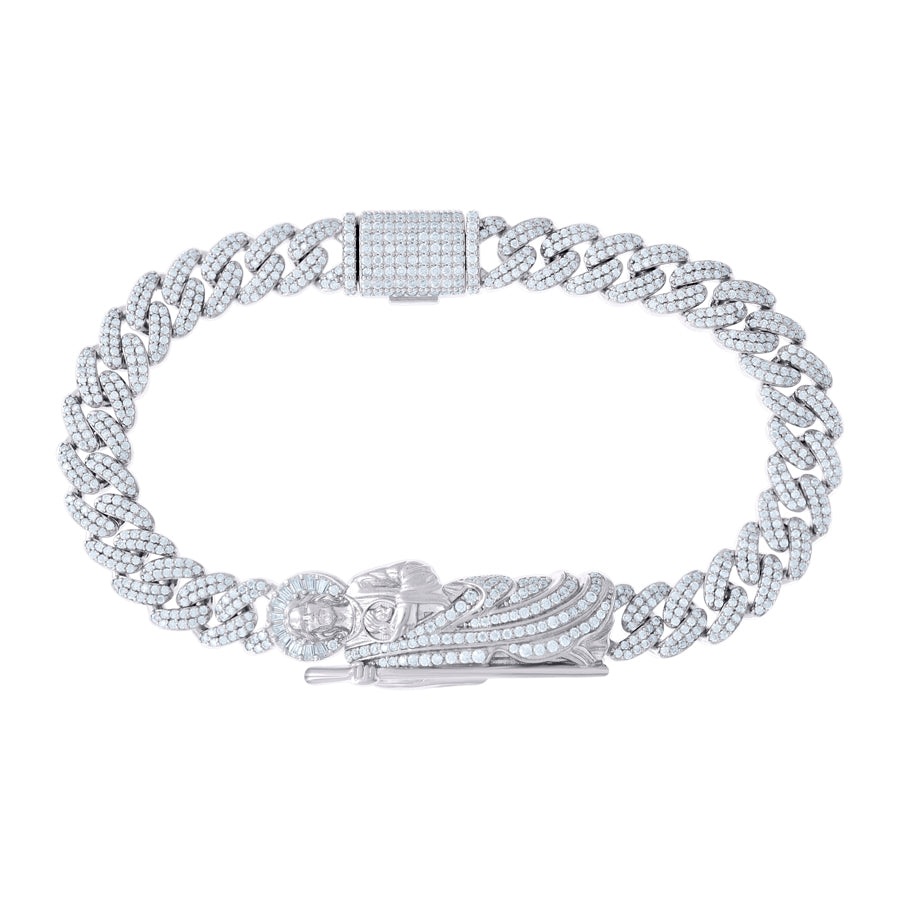 925 Sterling Silver R:5.11Ctw, B:0.43Ctw Moissanit