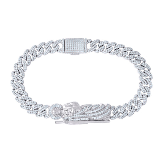 925 Sterling Silver R:5.11Ctw, B:0.43Ctw Moissanit