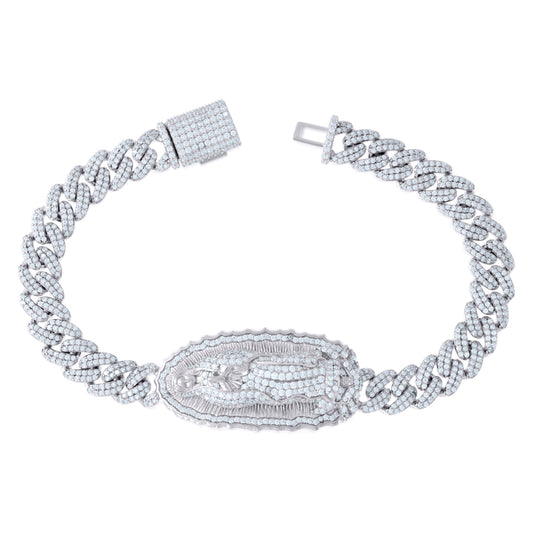 925 Sterling Silver 6.27Ctw Moissanite Bracelet 8.