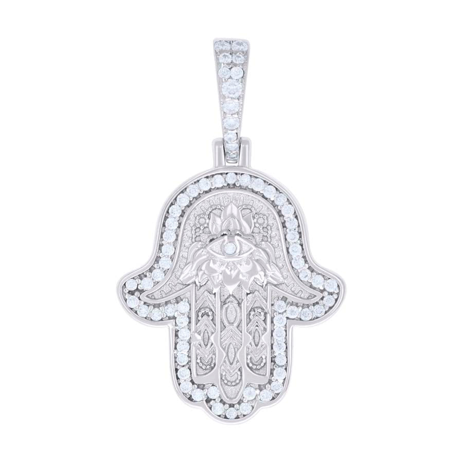 925 Silver Pendant Moissanite Ct R:0.37