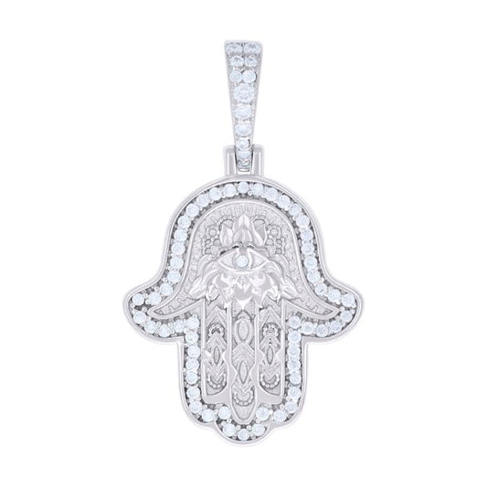 925 Silver Pendant Moissanite Ct R:0.37