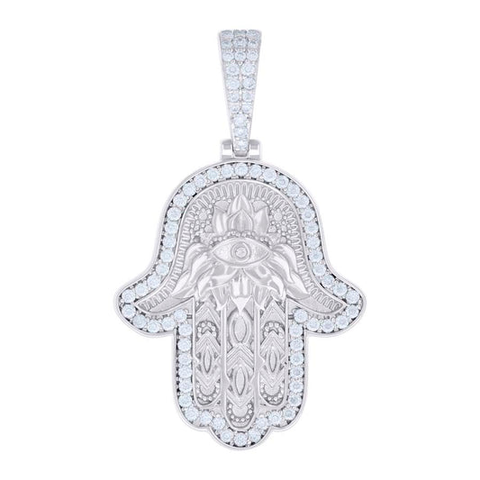 925 Silver Pendant Moissanite Ct R:1.38
