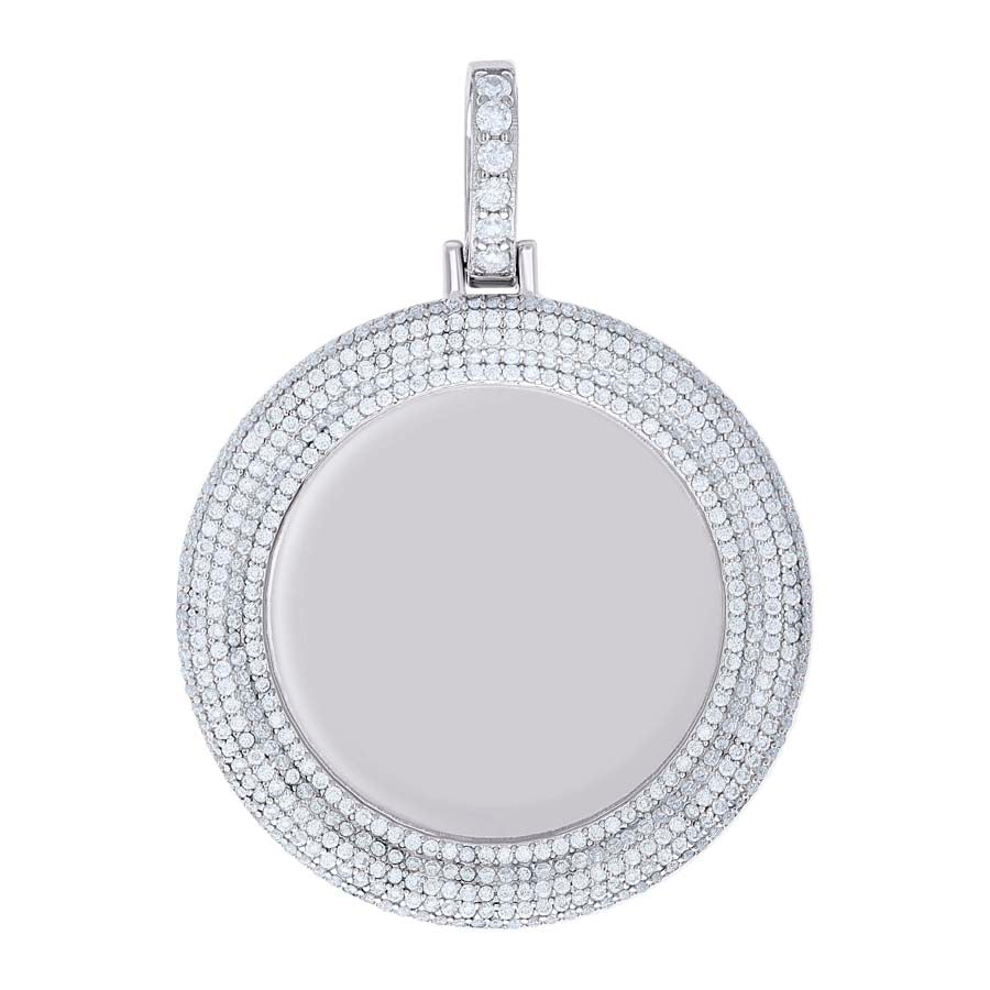 925 Sterling Silver Moissanite Pendant