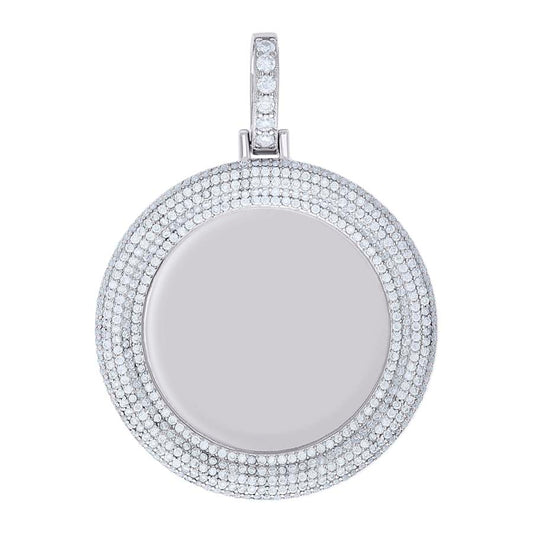 925 Sterling Silver Moissanite Pendant