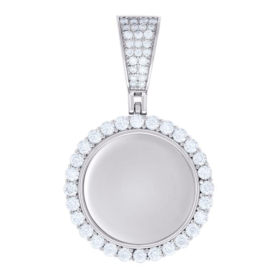 925 Sterling Silver Moissanite Pendant