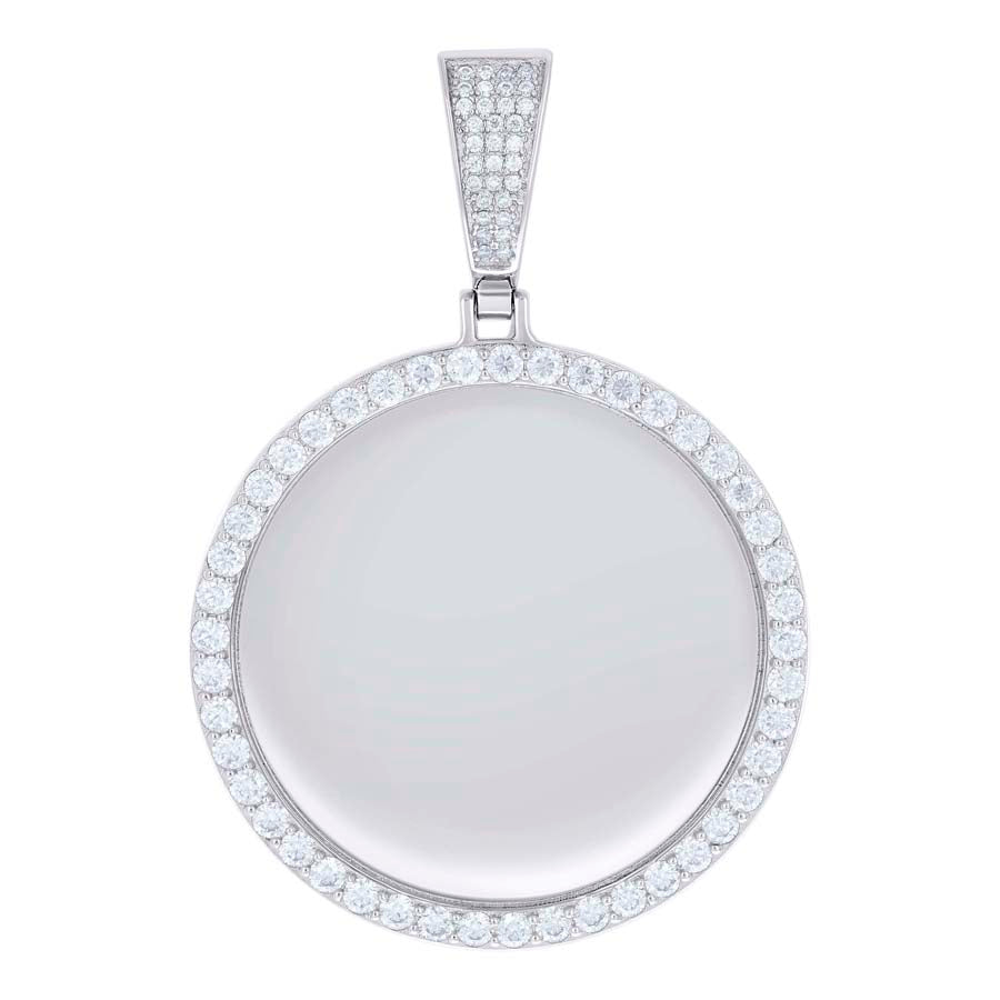 925 Sterling Silver Moissanite Pendant