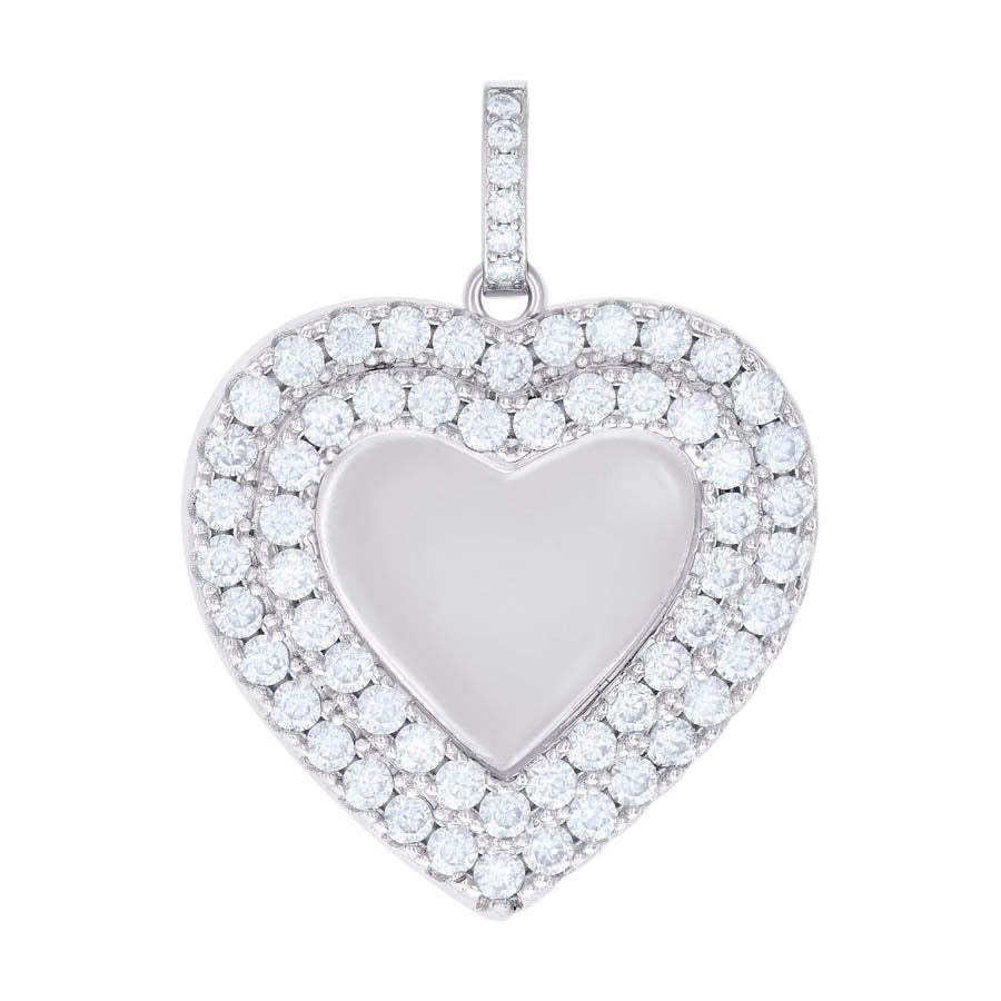 925 Sterling Silver Moissanite Pendant