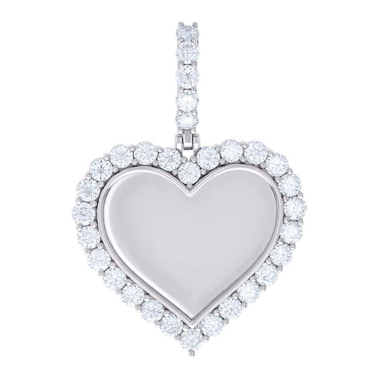 925 Sterling Silver Moissanite Pendant