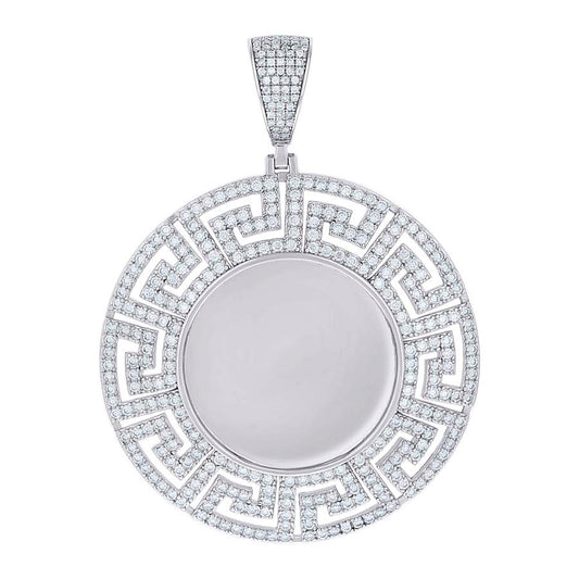 925 Sterling Silver Moissanite Pendant