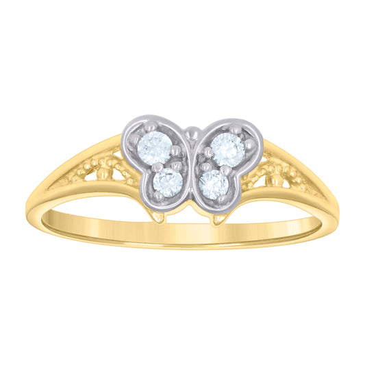 10Kt Gold Cz Ring