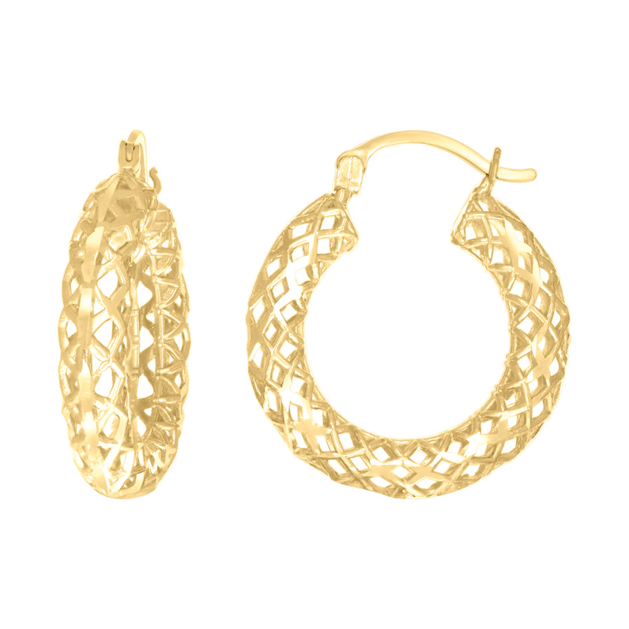 10Kt Gold Cz  Earring
