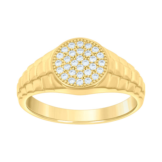 14Kt Gold Cz Ring
