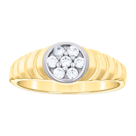 14Kt Gold Cz Baby Ring