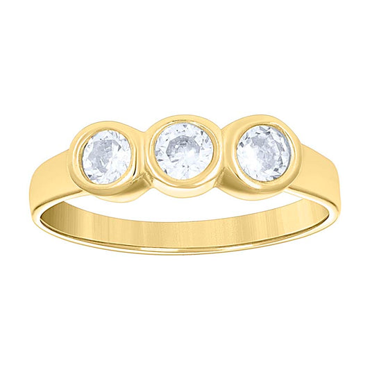 14Kt Gold Cz Baby Ring