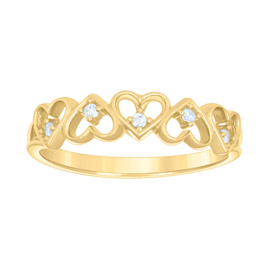 14Kt Gold Cz Ring