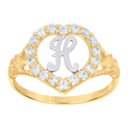 10Kt Initial Ring