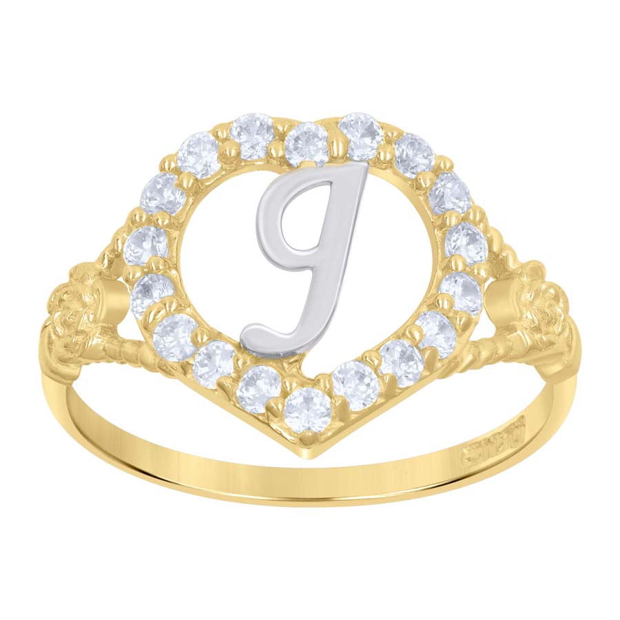 10Kt Initial Ring