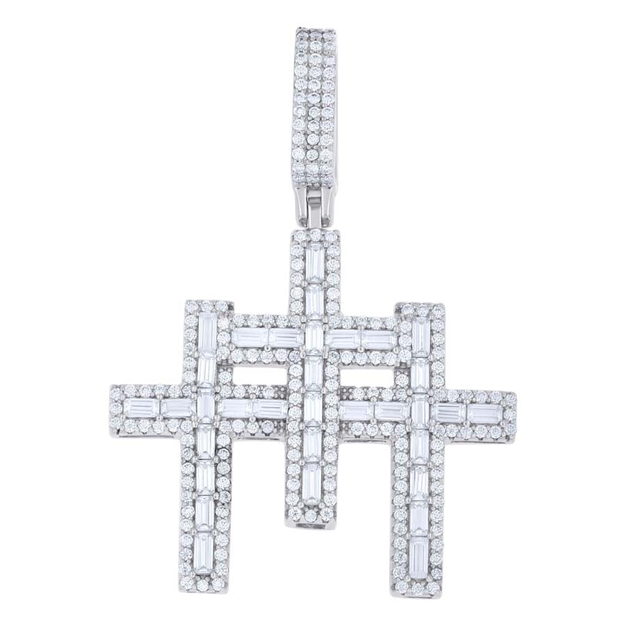 925 Sterling Silver Moissanite Pendant