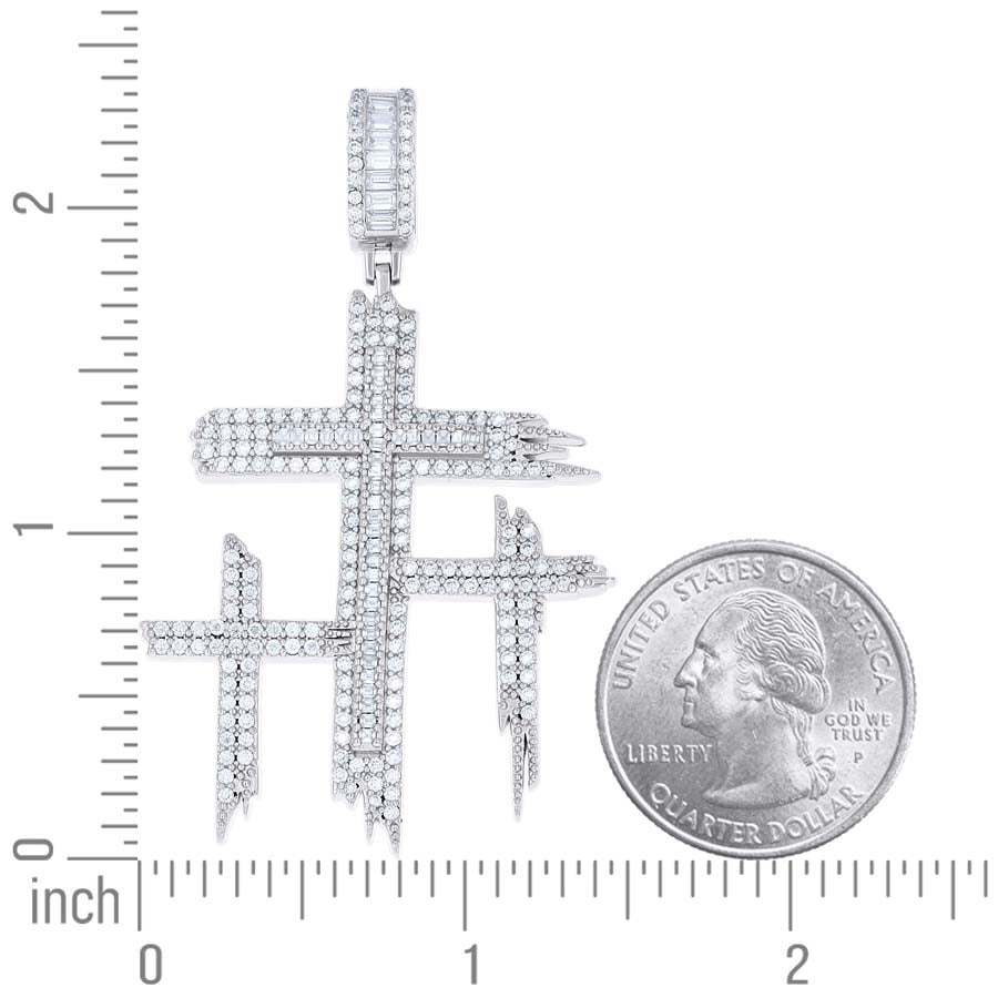 925 Sterling Silver Moissanite Pendant