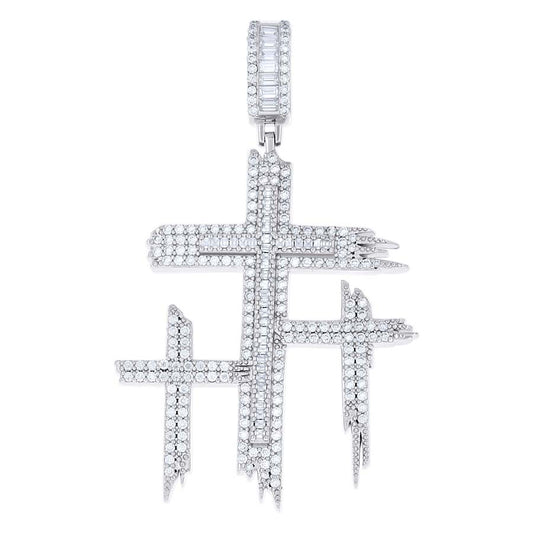 925 Sterling Silver Moissanite Pendant