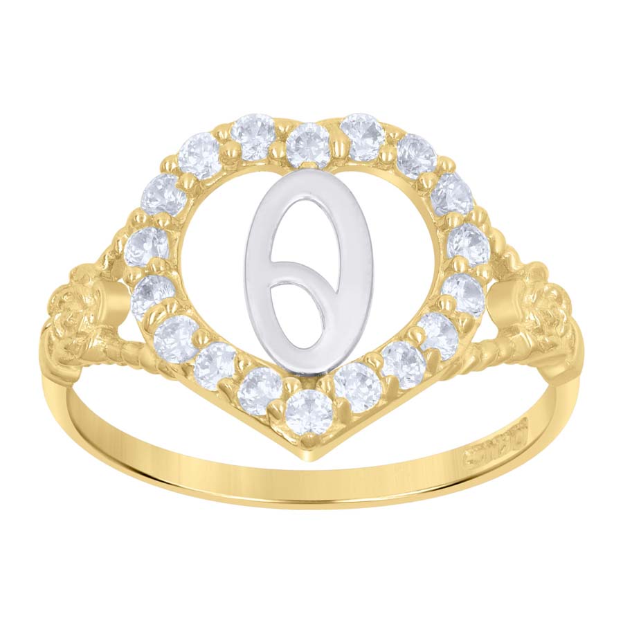 10Kt Initial Ring