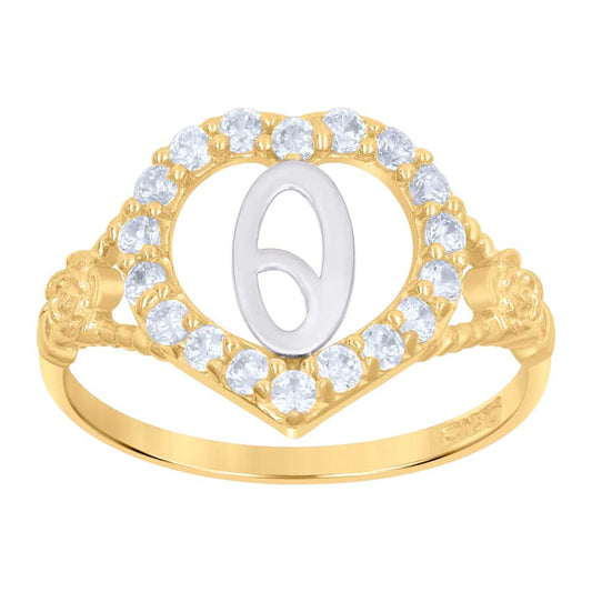 10Kt Initial Ring