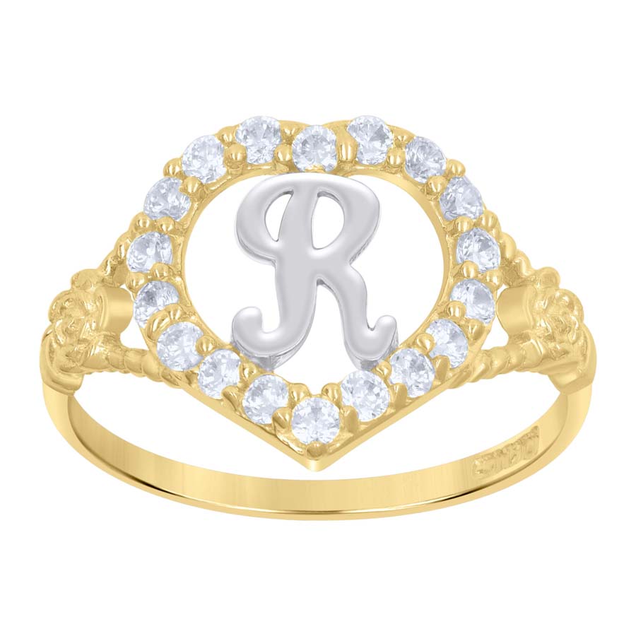 10Kt Initial Ring