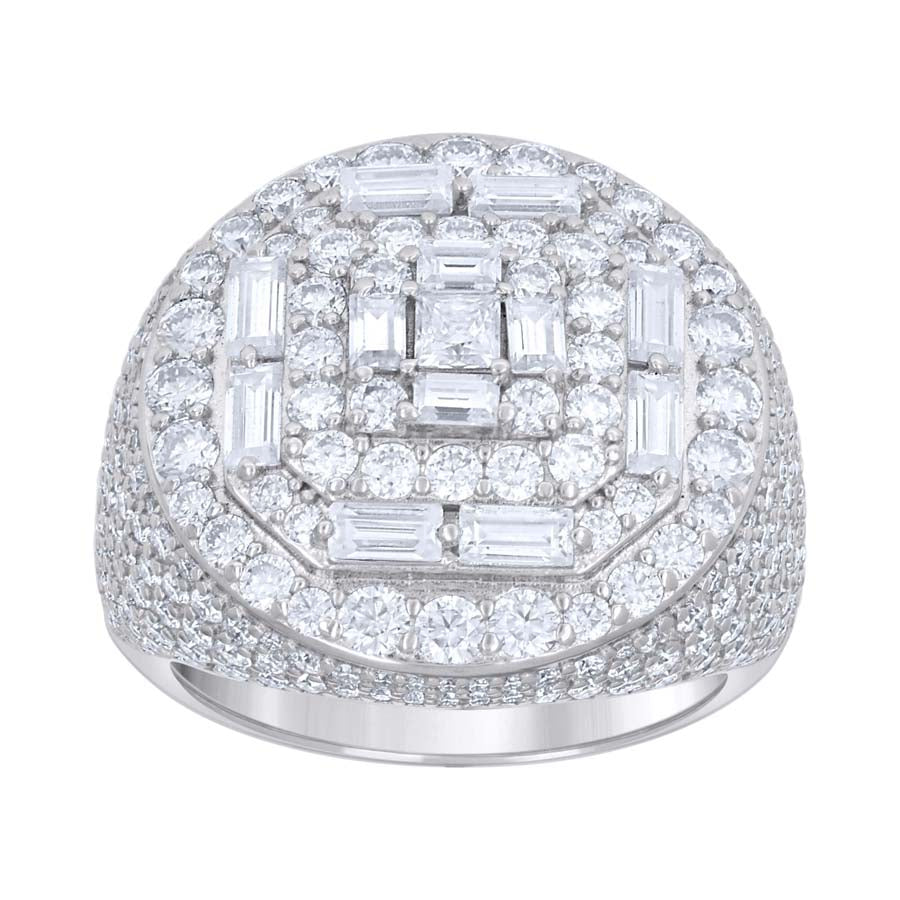 925 Sterling Silver Moissanite Ring S9-S11