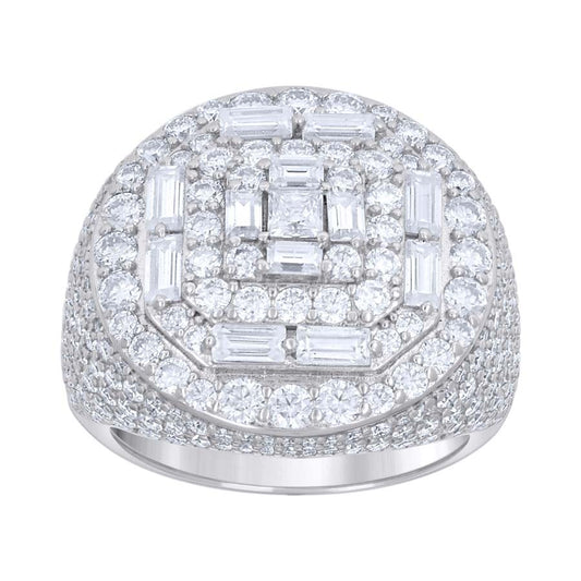 925 Sterling Silver Moissanite Ring S9-S11