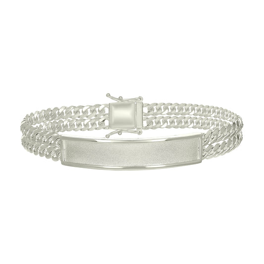 925 Sterling Silver Id Bracelet 8"