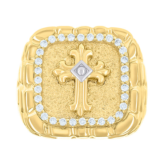 10Kt Gold Cz Ring