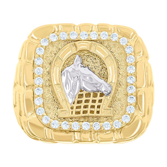 10Kt Gold Cz Ring