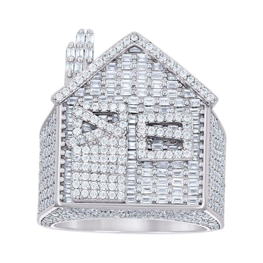 925 Sterling Silver Cz Ring S10-S12