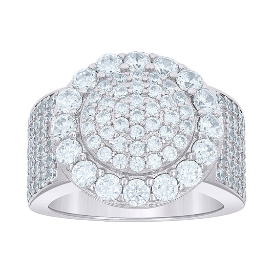 925 Sterling Silver Cz Ring
