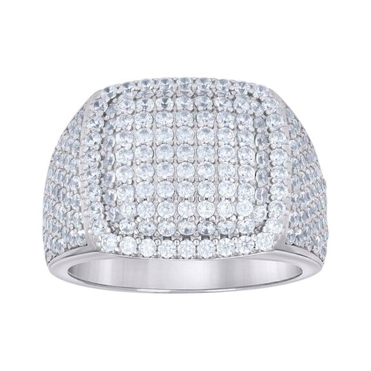 925 Sterling Silver Cz Ring S10-S12