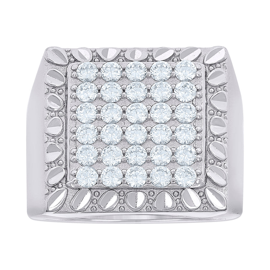 925 Sterling Silver Cz Ring S10-S12