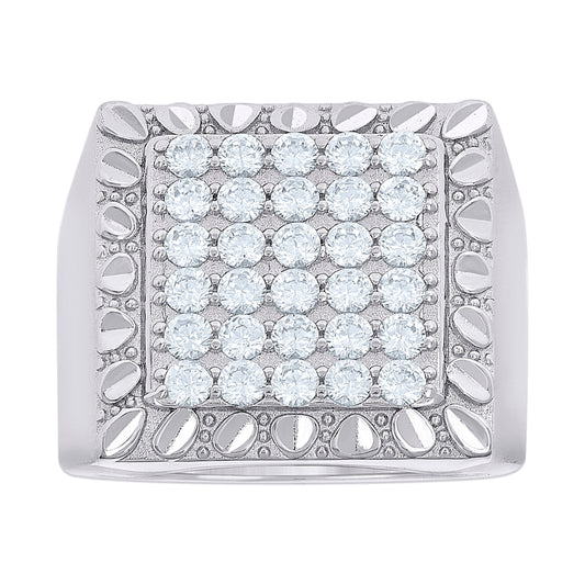 925 Sterling Silver Cz Ring S10-S12