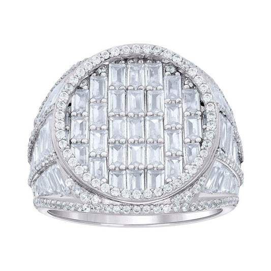 925 Sterling Silver Cz Ring S10-S12
