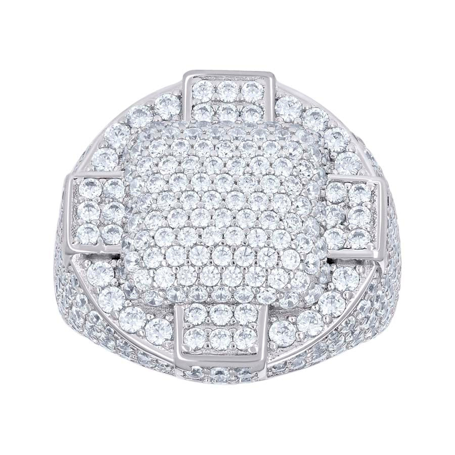 925 Sterling Silver Cz Ring S10-S12