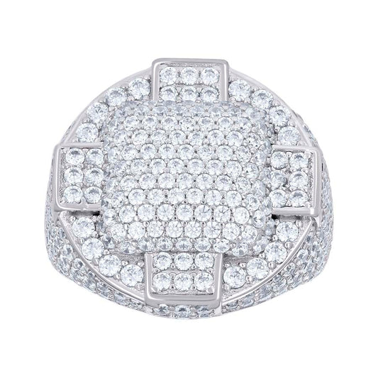 925 Sterling Silver Cz Ring S10-S12