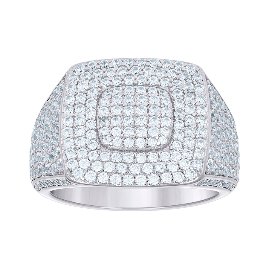 925 Sterling Silver Cz Ring S10-S12