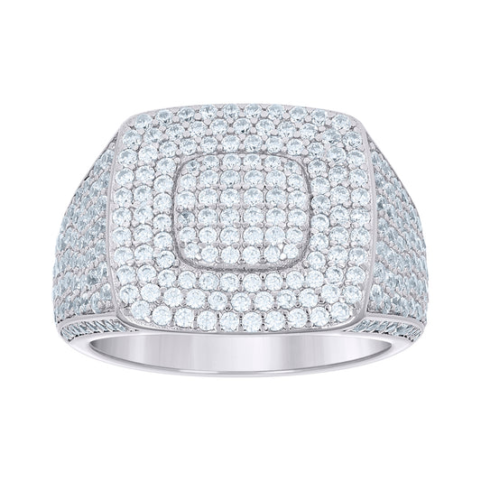 925 Sterling Silver Cz Ring S10-S12