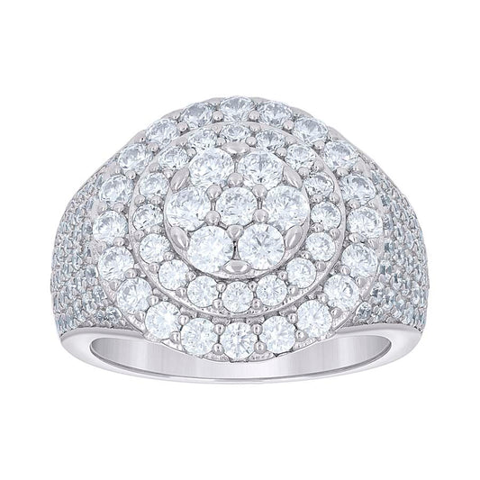 925 Sterling Silver Cz Ring S10-S12