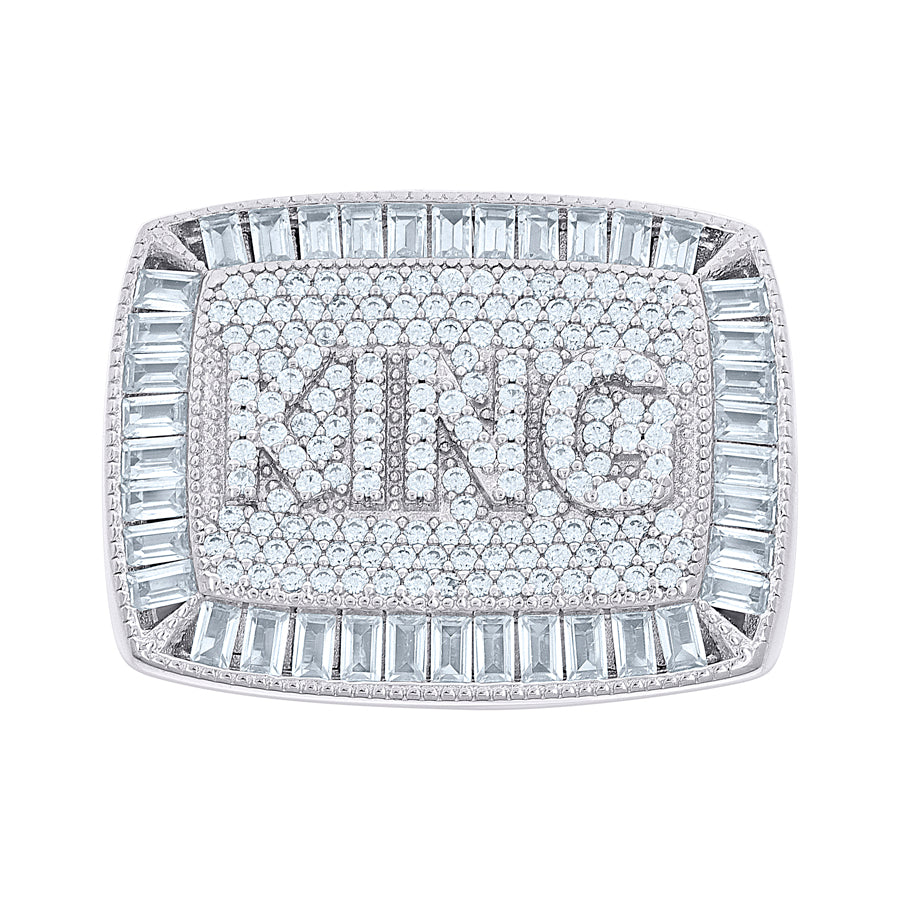 925 Sterling Silver Cz Ring S10-S12